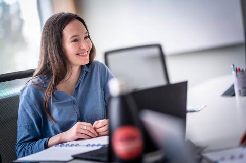 Person with laptop