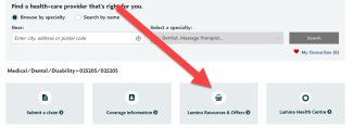 Lumino Health page, highlighting resources and offers